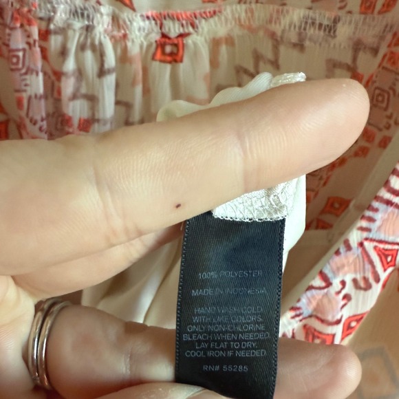 Boho maxi dress flutter sleeves button front vintage inspired cottagecore soft M - Picture 8 of 8